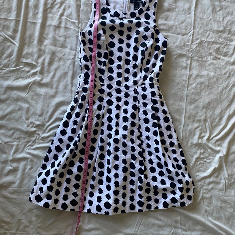 White House Black Market White Polka Dot Dress▪6 - Picture 4 of 6